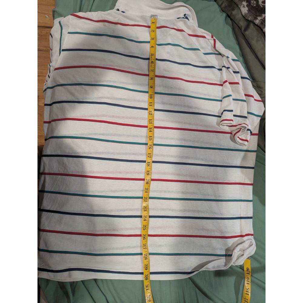 Golf Polo Shirt Tour Collection White Striped Short Sleeve  2XL Vintage‎ - Picture 6 of 13